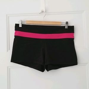 Bench Black & Hot Pink Athletic Shorts